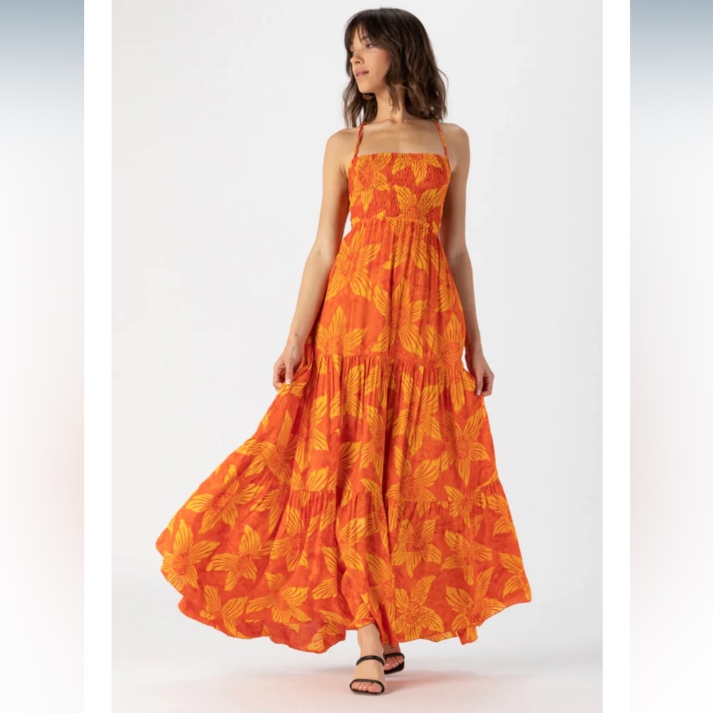 Tiare Hawaii Kailani Maxi Dress Sunflower